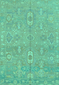 Abstract Turquoise Modern Rug, abs1743turq