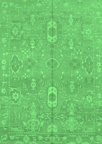 Abstract Emerald Green Modern Rug, abs1743emgrn