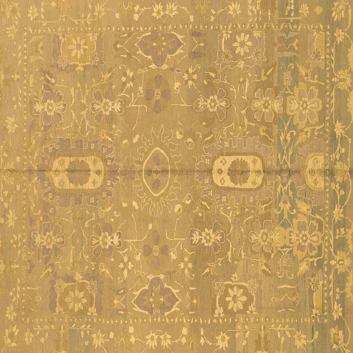 Square Machine Washable Abstract Brown Modern Rug, wshabs1743brn