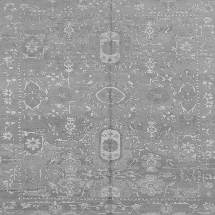 Square Abstract Gray Modern Rug, abs1743gry