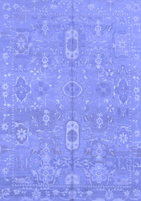 Abstract Blue Modern Rug, abs1743blu