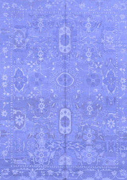Abstract Blue Modern Rug, abs1743blu