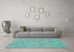 Machine Washable Abstract Light Blue Modern Rug in a Living Room, wshabs1743lblu