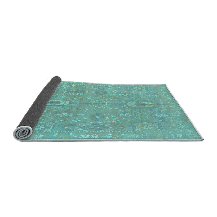 Sideview of Abstract Light Blue Modern Rug, abs1743lblu