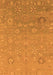 Machine Washable Abstract Orange Modern Area Rugs, wshabs1744org