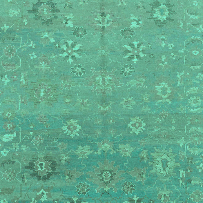 Machine Washable Abstract Turquoise Modern Area Rugs, wshabs1744turq