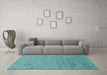 Machine Washable Abstract Light Blue Modern Rug in a Living Room, wshabs1744lblu