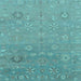 Square Abstract Light Blue Modern Rug, abs1744lblu