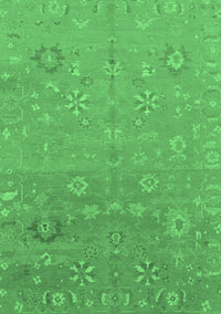 Abstract Emerald Green Modern Rug, abs1744emgrn