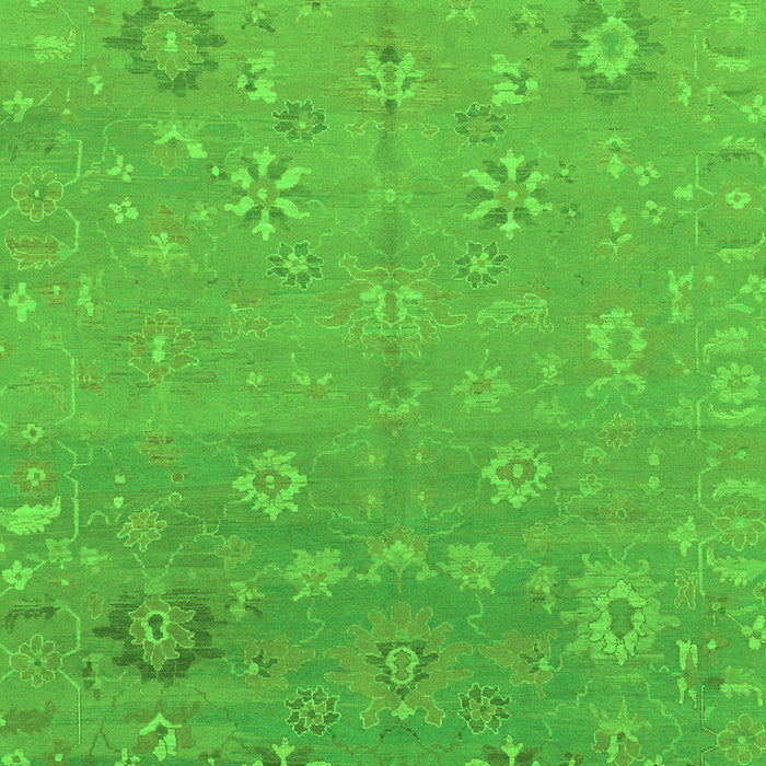 Machine Washable Abstract Green Modern Area Rugs, wshabs1744grn