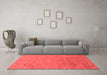 Modern Red Washable Rugs