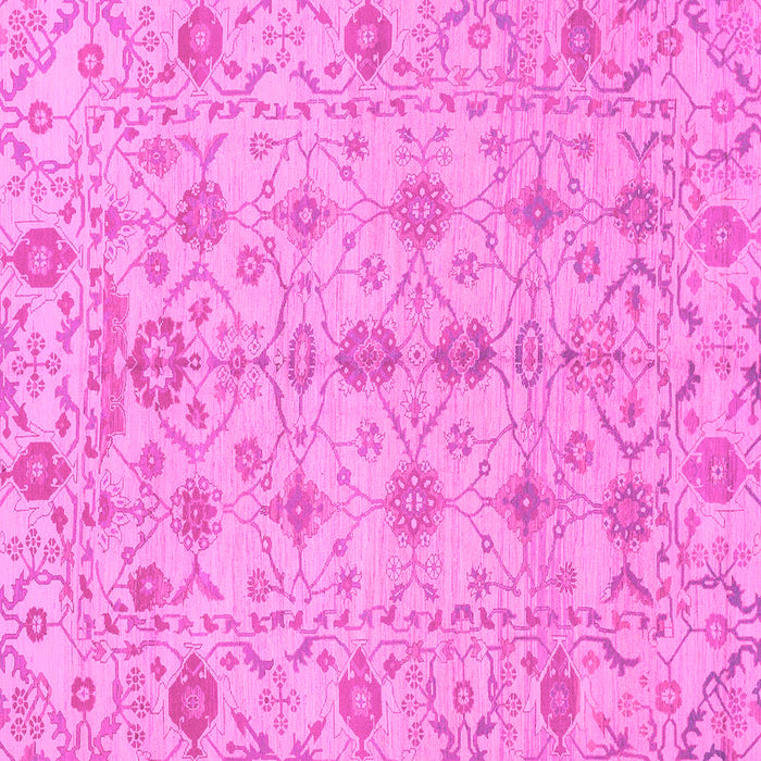 Square Machine Washable Abstract Pink Modern Rug, wshabs1745pnk
