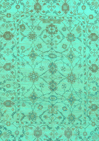 Abstract Turquoise Modern Rug, abs1745turq