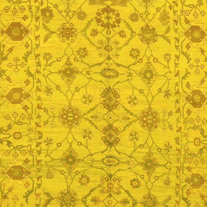 Machine Washable Abstract Yellow Modern Rug, wshabs1745yw