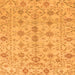 Square Machine Washable Abstract Orange Modern Area Rugs, wshabs1745org