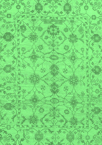 Abstract Emerald Green Modern Rug, abs1745emgrn