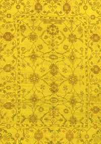 Abstract Yellow Modern Rug, abs1745yw