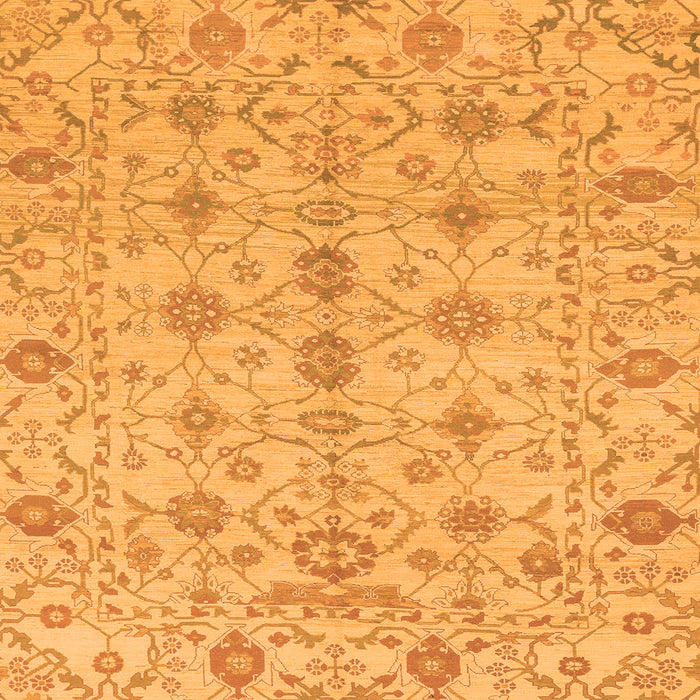 Square Abstract Orange Modern Rug, abs1745org