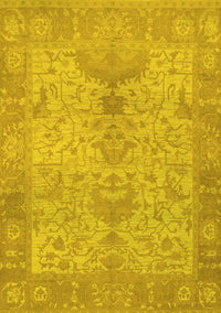 Oriental Yellow Traditional Rug, abs1746yw