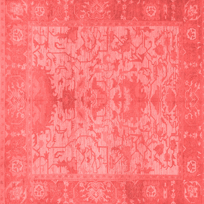 Machine Washable Oriental Red Traditional Rug, wshabs1746red
