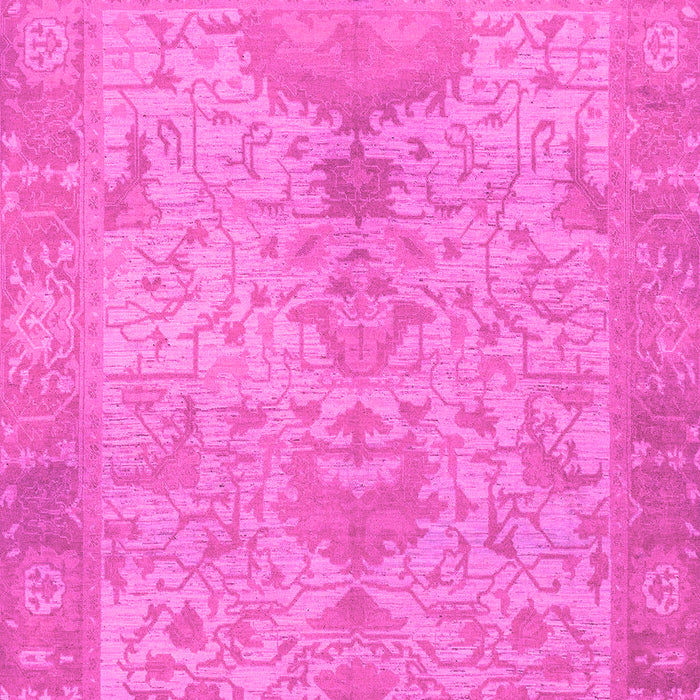 Machine Washable Oriental Pink Traditional Rug, wshabs1746pnk