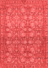 Abstract Red Modern Rug, abs1747red