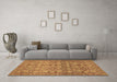 Machine Washable Abstract Brown Modern Rug in a Living Room,, wshabs1747brn