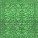 Square Abstract Emerald Green Modern Rug, abs1747emgrn