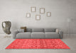 Modern Red Washable Rugs