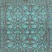 Square Machine Washable Abstract Light Blue Modern Rug, wshabs1747lblu