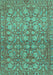 Abstract Turquoise Modern Rug, abs1747turq