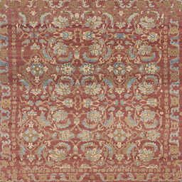 Square Machine Washable Abstract Light Copper Gold Rug, wshabs1747
