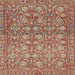 Square Machine Washable Abstract Light Copper Gold Rug, wshabs1747