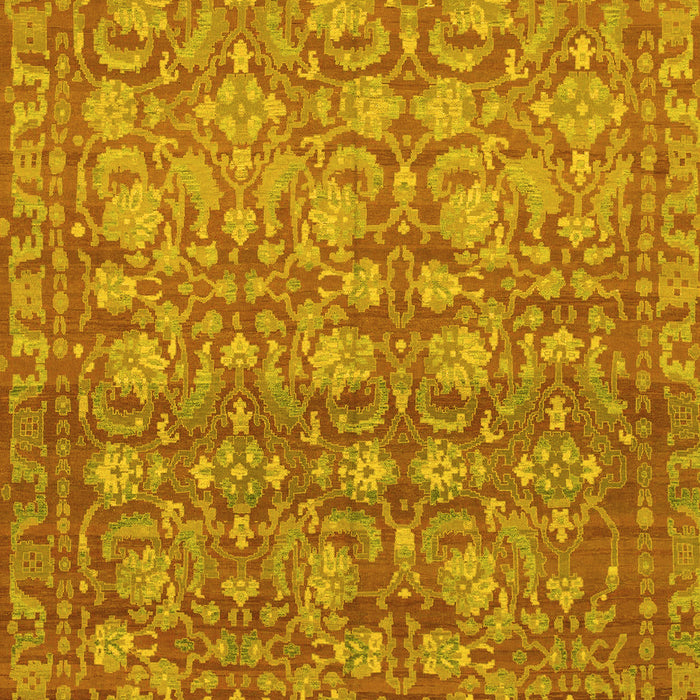 Abstract Yellow Modern Rug, abs1747yw