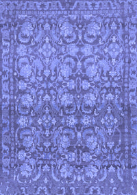 Abstract Blue Modern Rug, abs1747blu