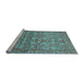 Sideview of Machine Washable Abstract Light Blue Modern Rug, wshabs1747lblu