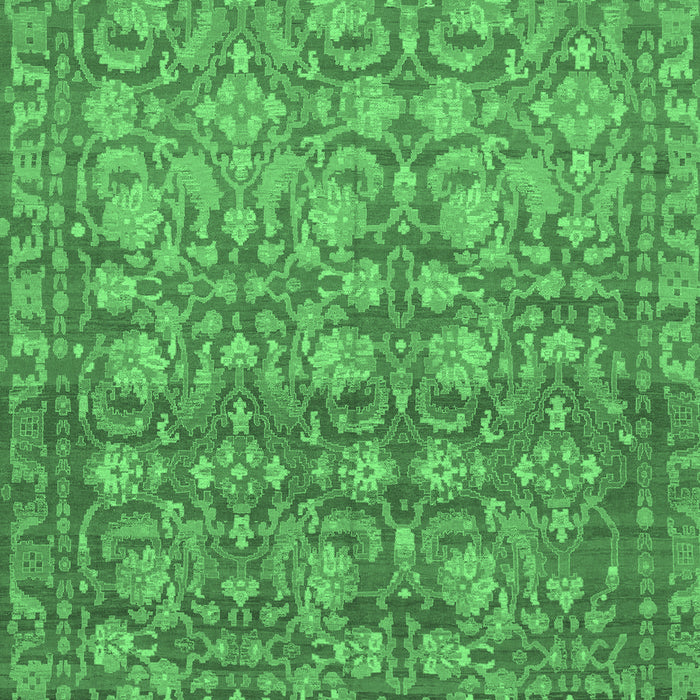 Abstract Emerald Green Modern Rug, abs1747emgrn