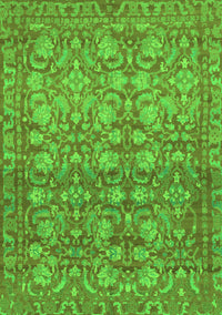 Abstract Green Modern Rug, abs1747grn