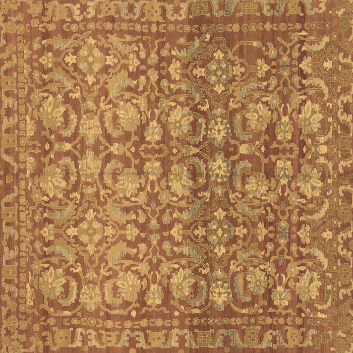 Square Abstract Brown Modern Rug, abs1747brn