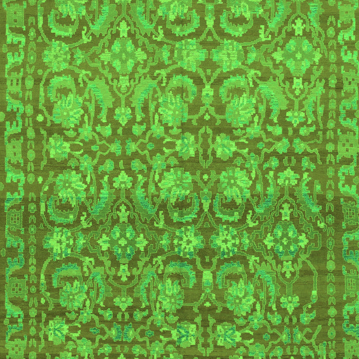 Machine Washable Abstract Green Modern Area Rugs, wshabs1747grn