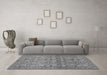 Machine Washable Abstract Gray Modern Rug in a Living Room,, wshabs1747gry