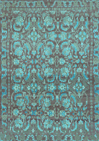 Abstract Light Blue Modern Rug, abs1747lblu