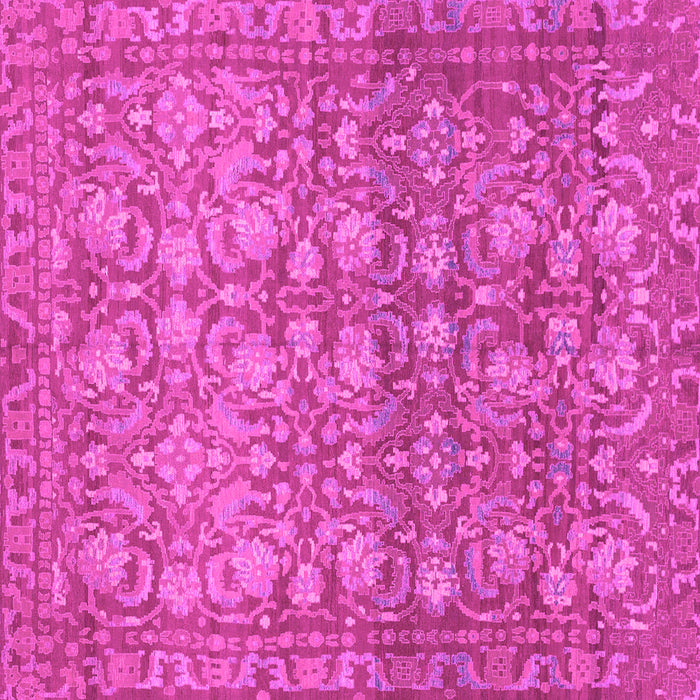 Square Machine Washable Abstract Pink Modern Rug, wshabs1747pnk
