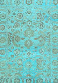 Oriental Light Blue Traditional Rug, abs1748lblu