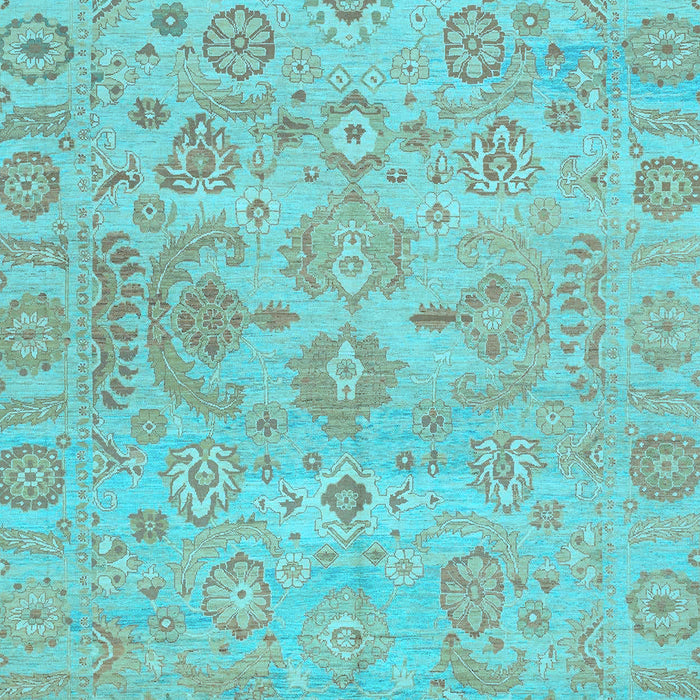 Oriental Light Blue Traditional Rug, abs1748lblu
