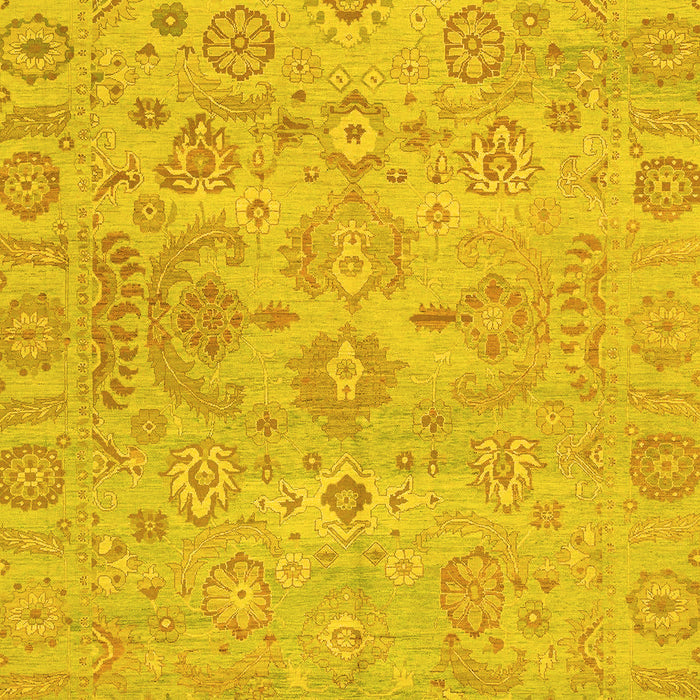 Oriental Yellow Traditional Rug, abs1748yw