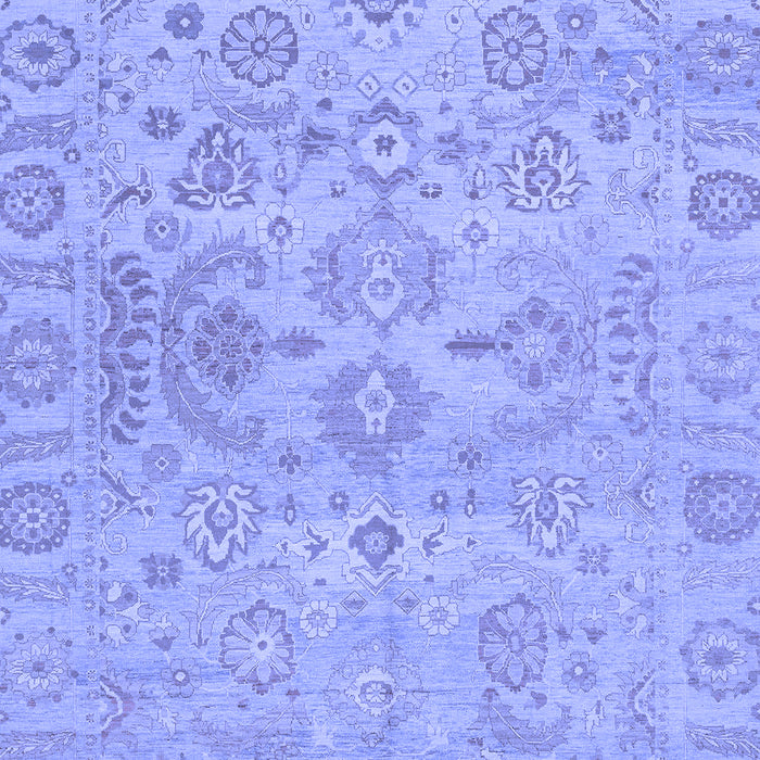 Machine Washable Oriental Blue Traditional Rug, wshabs1748blu