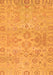 Machine Washable Oriental Orange Traditional Area Rugs, wshabs1748org