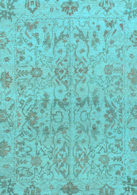 Oriental Light Blue Traditional Rug, abs1749lblu