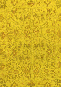 Oriental Yellow Traditional Rug, abs1749yw